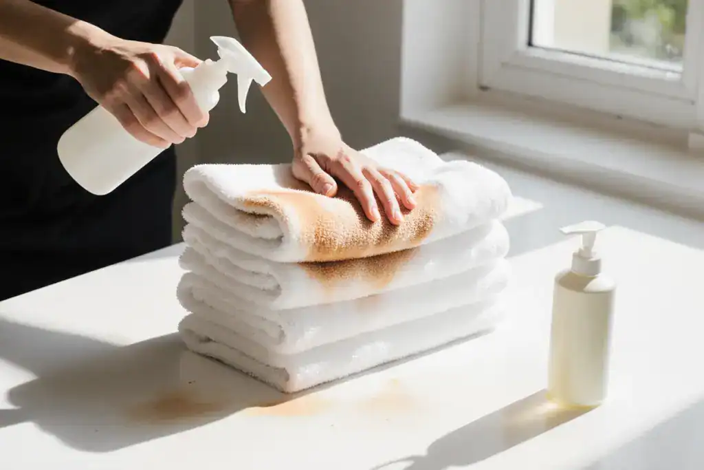 How to Remove Tough Stains from Towels