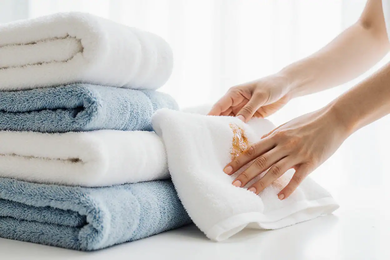How to Remove Tough Stains from Towels