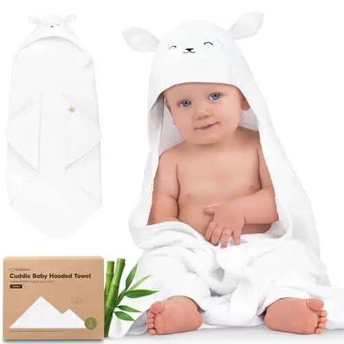KeaBabies Hooded Baby towel for Newborn - Viscose...