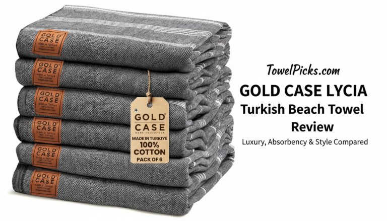 Gold CASE LYCIA Turkish Beach Towel
