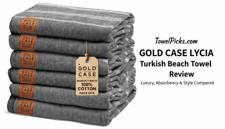 Gold CASE LYCIA Turkish Beach Towel