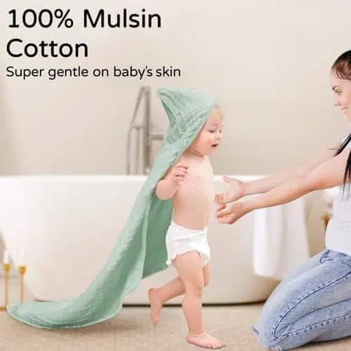 Yoofoss Hooded Baby Towels for Newborn 2 Pack 100%...