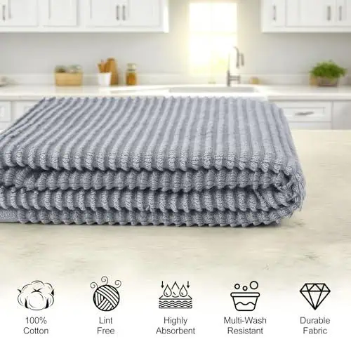 Homaxy Premium Kitchen Towels (18'x 28', 6 Pack),...