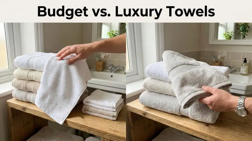 Budget vs. Luxury Towels