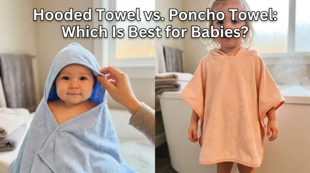 Hooded towels and poncho towels